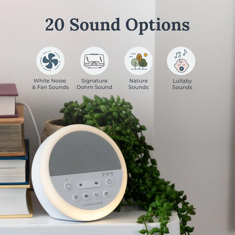 Yogasleep Nod White Noise Sound Machine, With Soft Night Light & Sleep Timer, 20 Sound Options Including Lullabies, Nature & Pink Noise, Sleep Aid For Baby & Adults, Noise Canceling For Office Privacy - Image 3